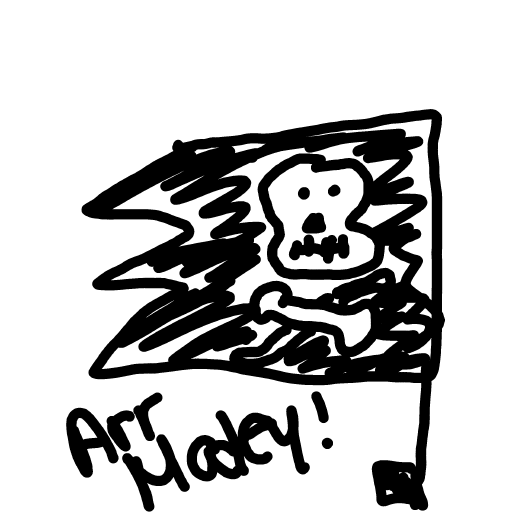 Pirate Flag drawing by fresh-paint-king