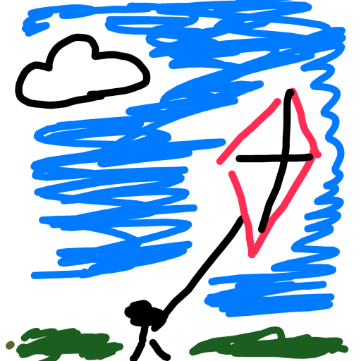 Kite drawing by grape-hard-shield