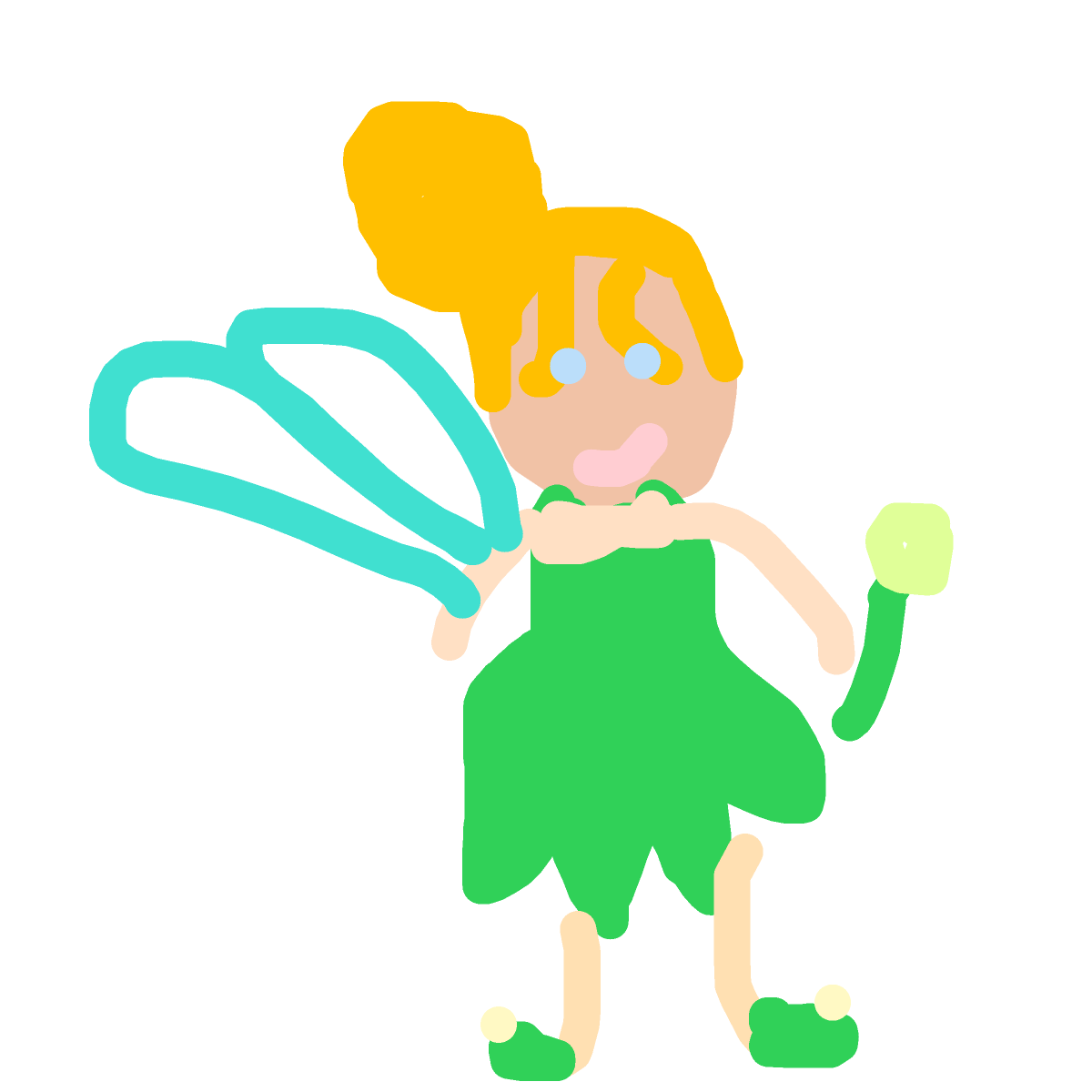 Tinker Bell drawing by edge-coal-earth