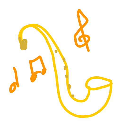 Saxophone drawing by coal-mild-peace