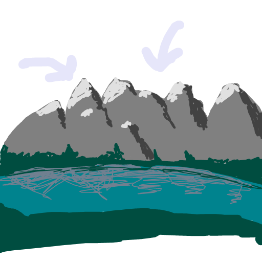 Mountain drawing by godor