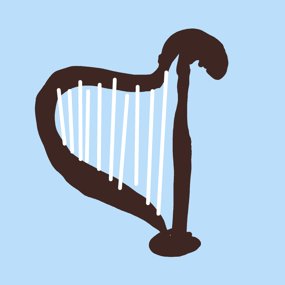 Harp drawing by ismael