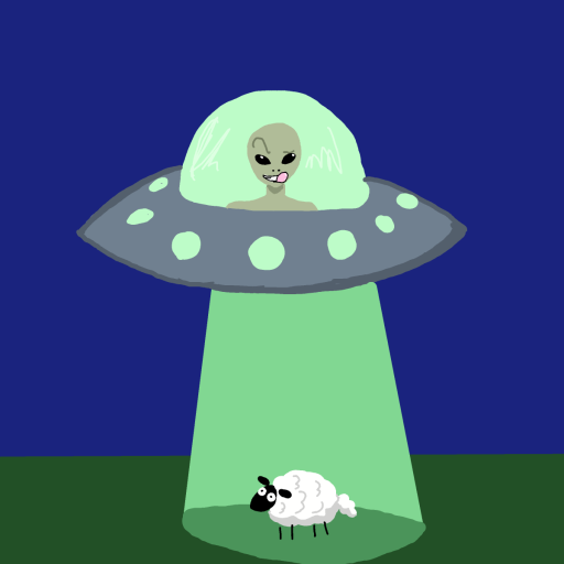 UFO drawing by gummy squirm