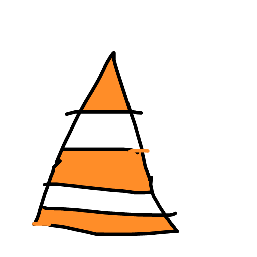 Traffic Cone drawing by louie
