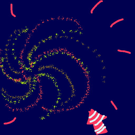 Fireworks drawing by grand-bold-peak