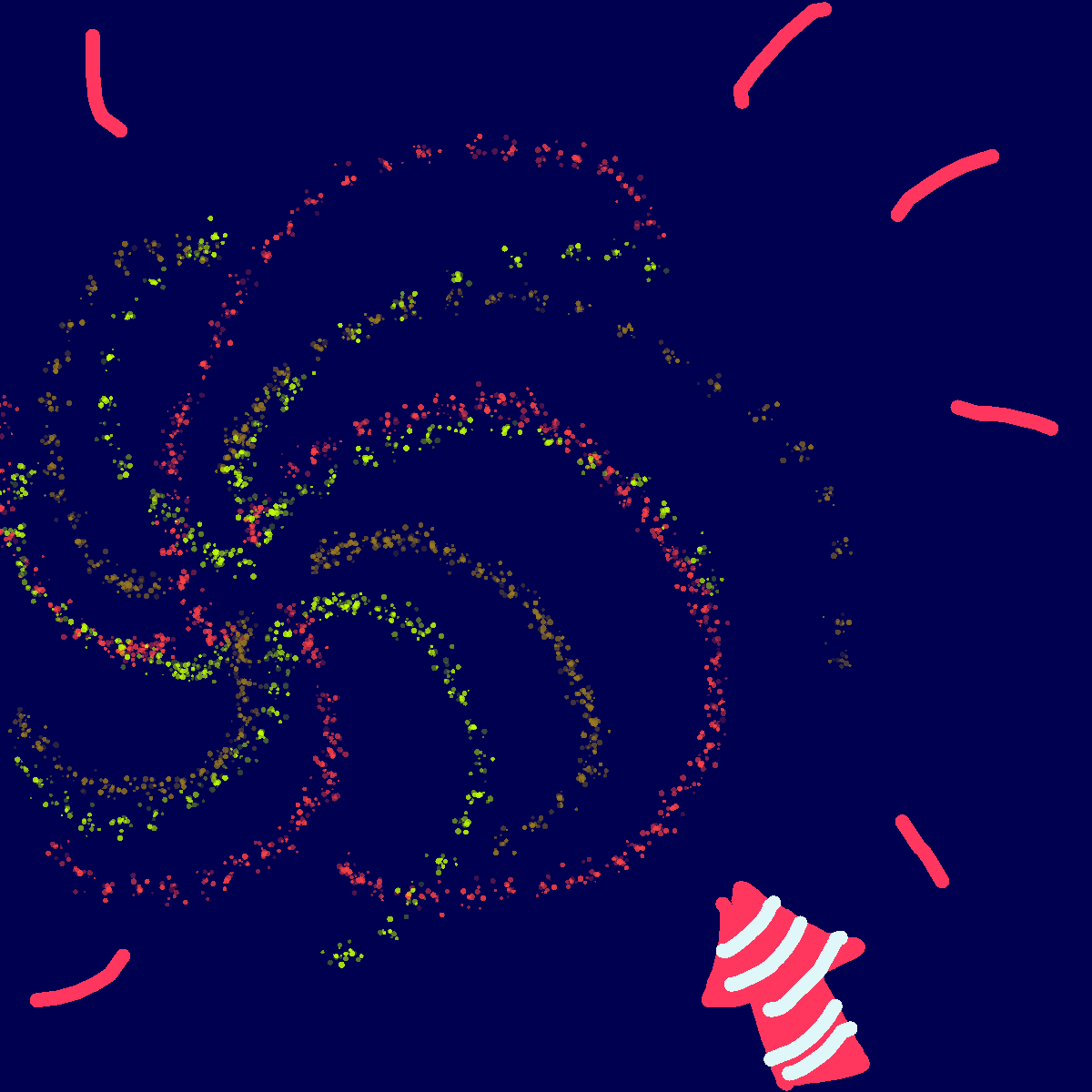 Fireworks drawing by grand-bold-peak