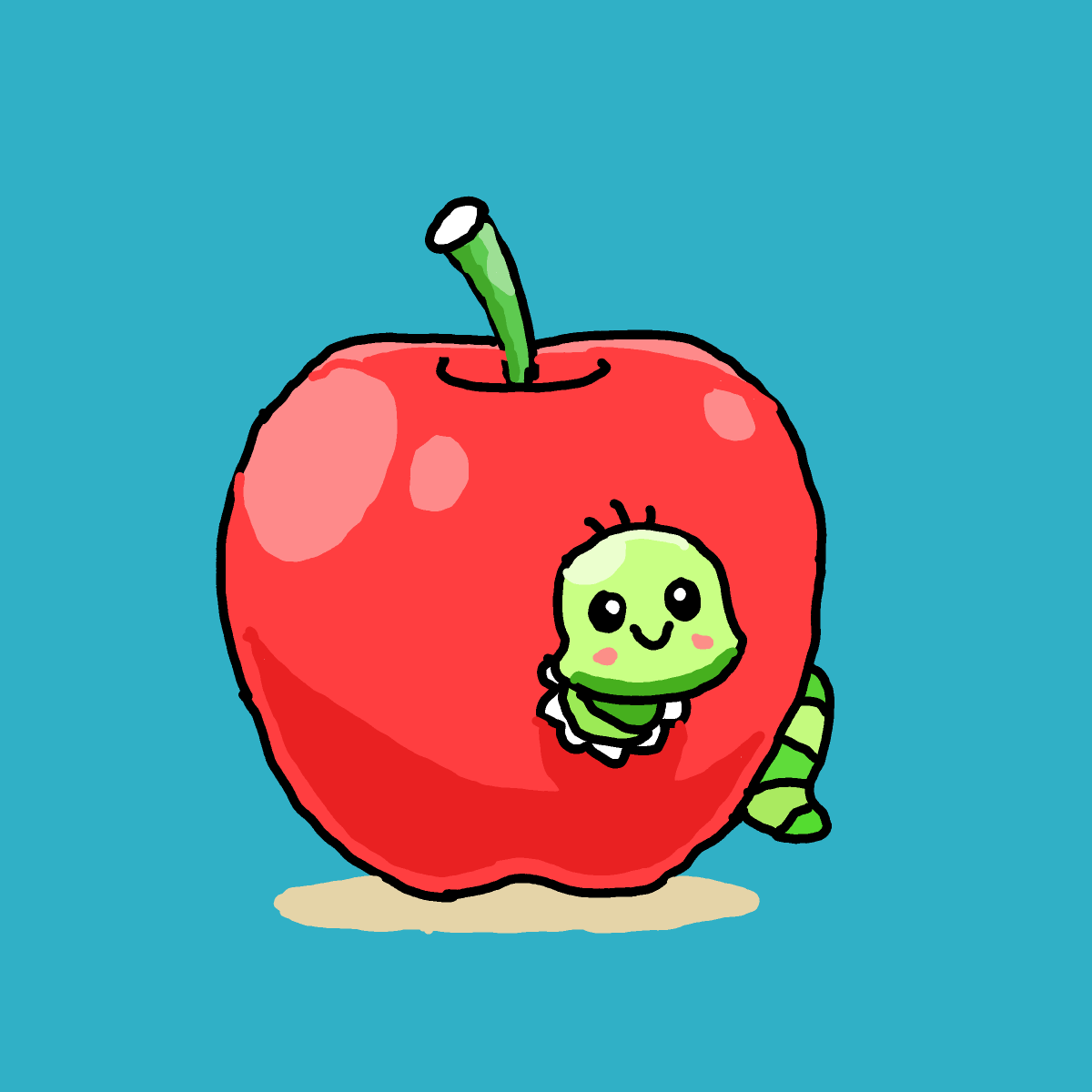 Apple drawing by Guardianoflives