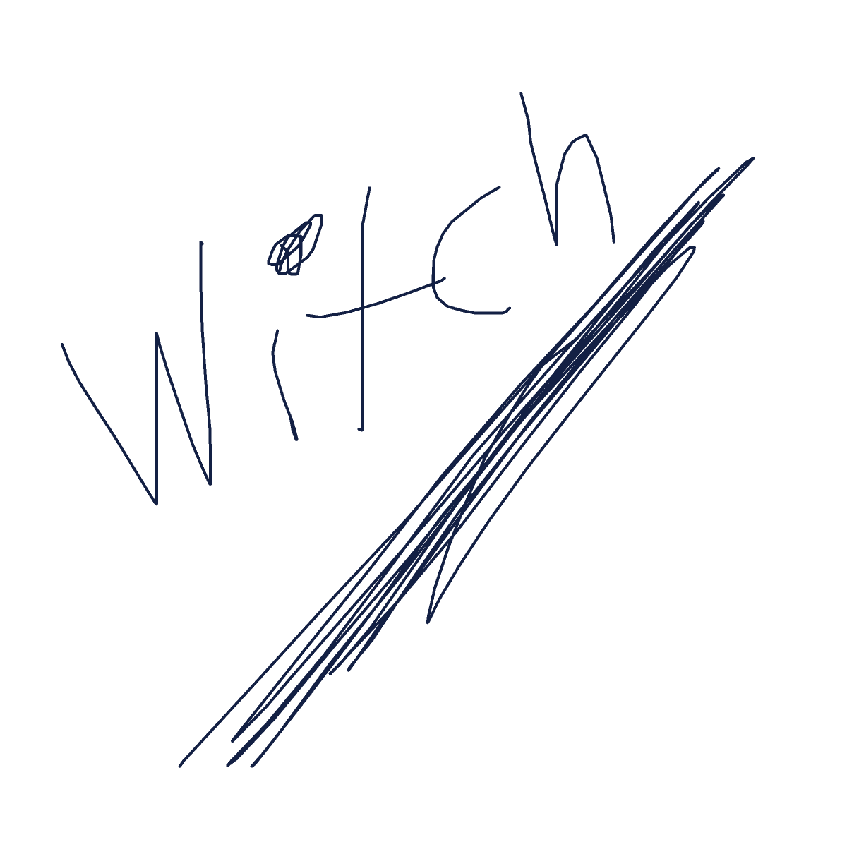 Witch drawing by mikl pickle