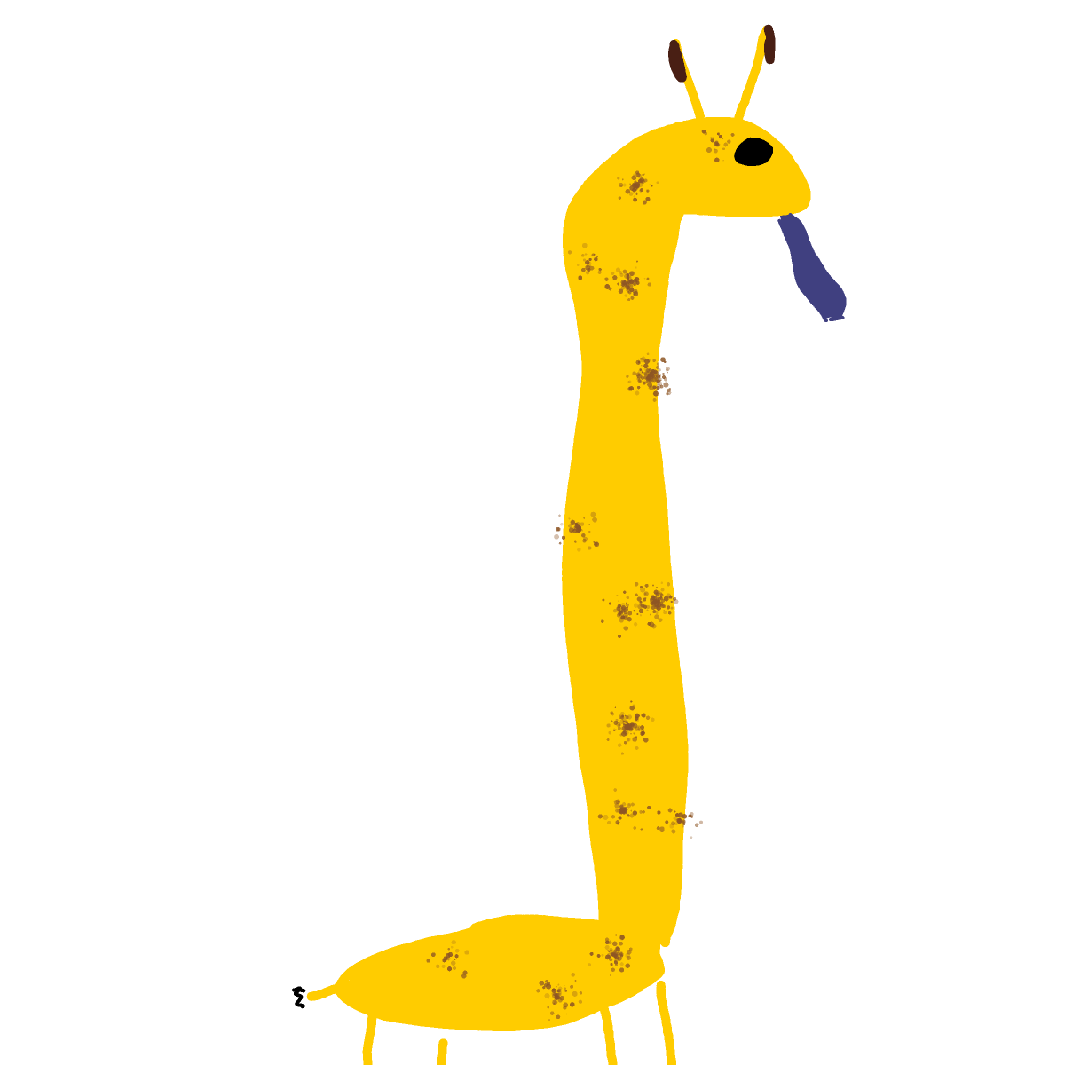 Giraffe drawing by Shandi