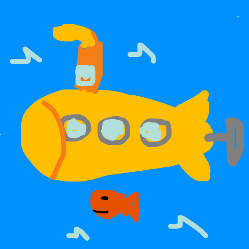 Submarine drawing by oxox