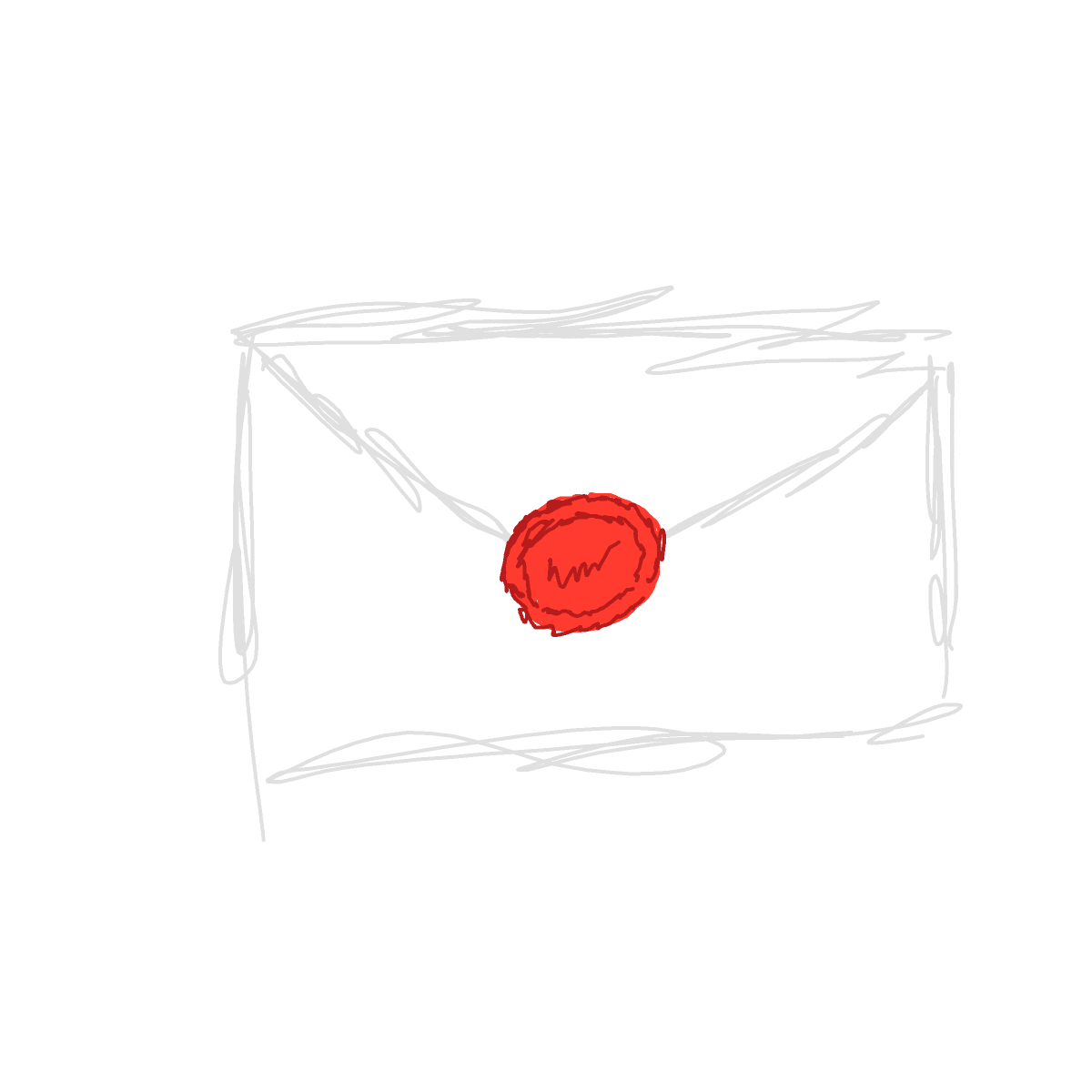 Envelope drawing by GhoulBeing