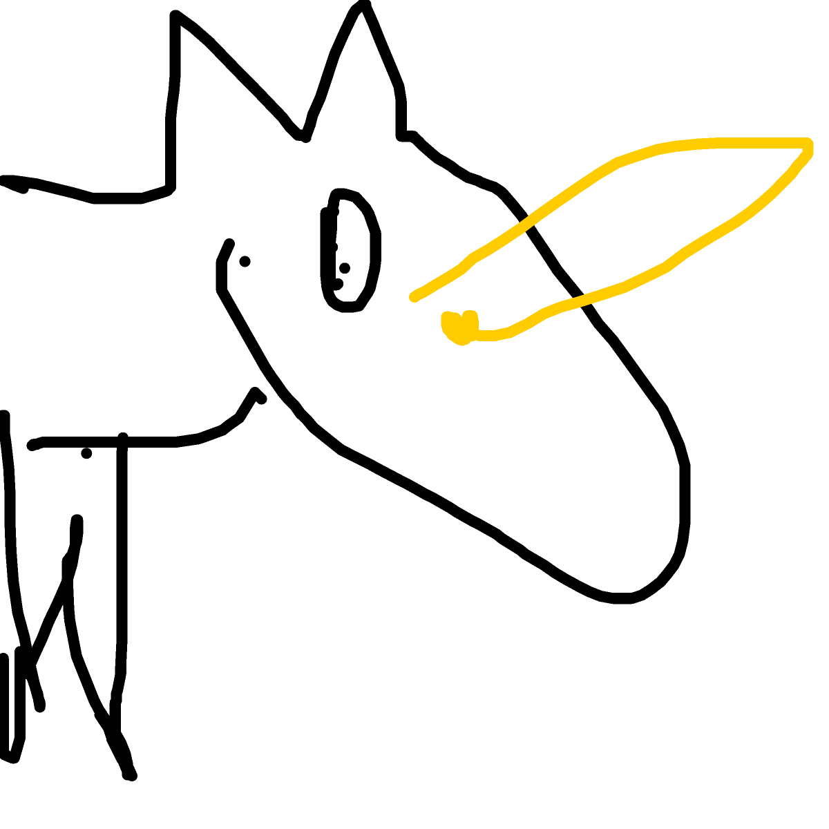 Unicorn drawing by rose