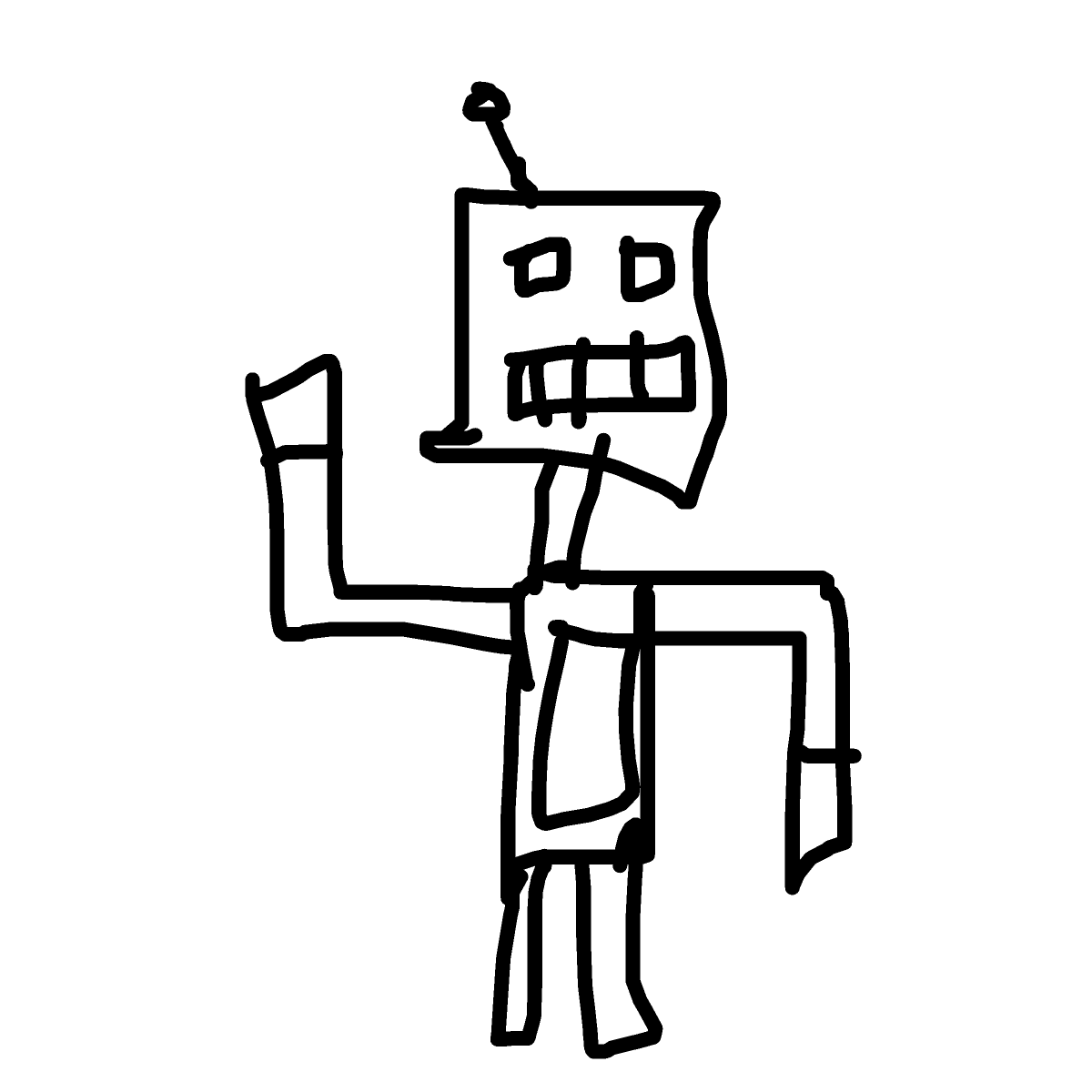 Robot drawing by loddie