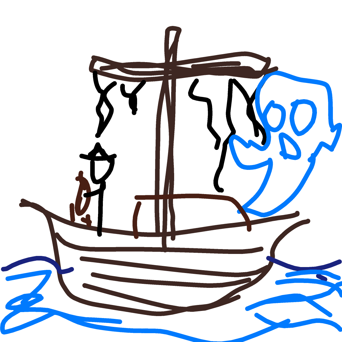 Ghost Ship drawing by XP5D