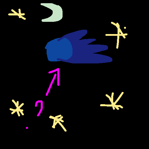 Comet drawing by grou