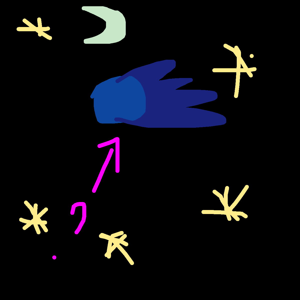 Comet drawing by grou