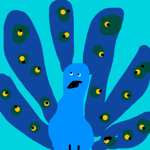 Peacock drawing by nice-draw-designer