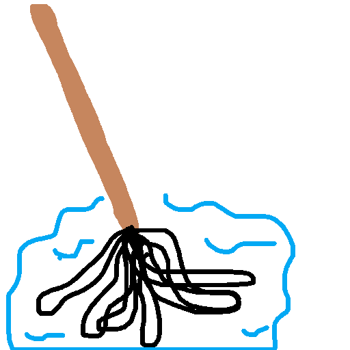 Mop drawing by mikestam195