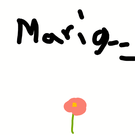 Marigold drawing by Horseeeeeeeeey