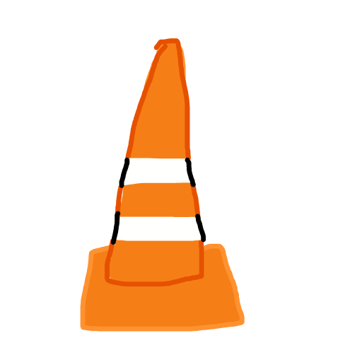 Traffic Cone drawing by ms lady