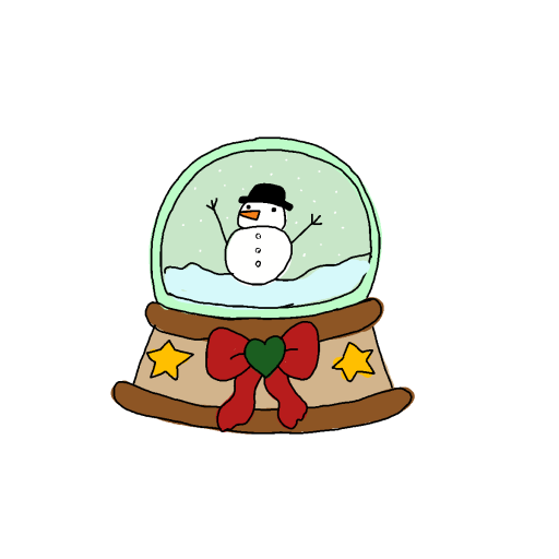 Snow Globe drawing by real-paint-designer