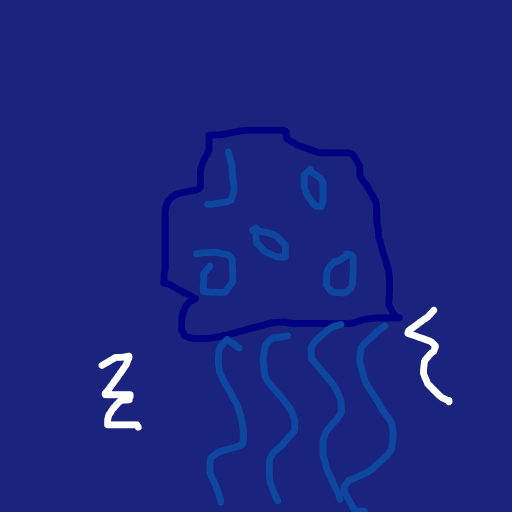 Jellyfish drawing by edge-coal-earth