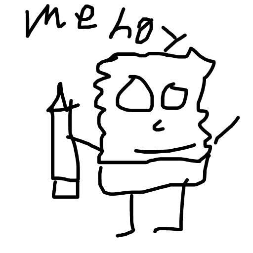 DoodleBob drawing by juice