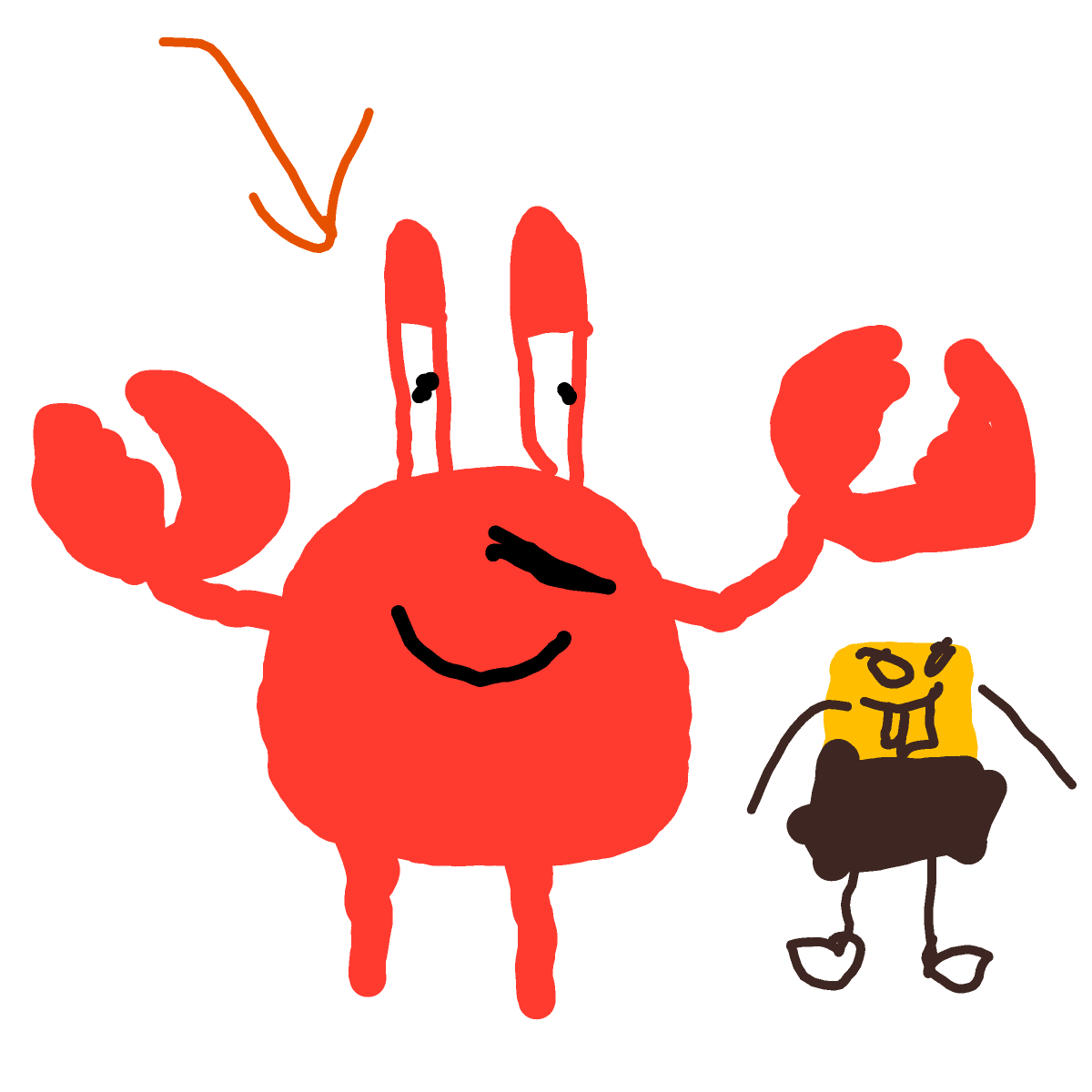 Mr Krabs drawing by Nuss