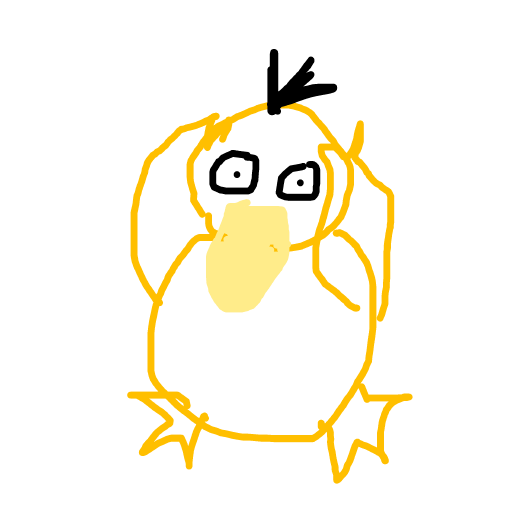 Psyduck drawing by honey crisp