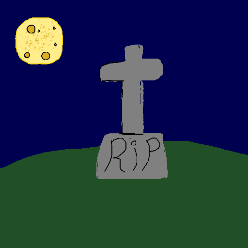 Gravestone drawing by pancakes palette