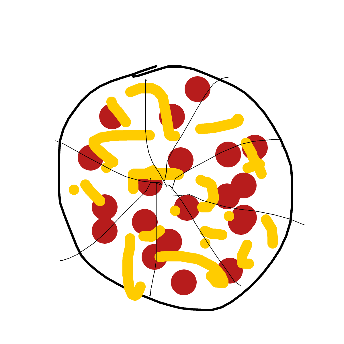 Pizza drawing by mike