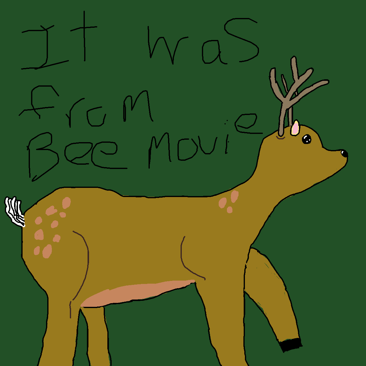 Deer drawing by pancakes palette