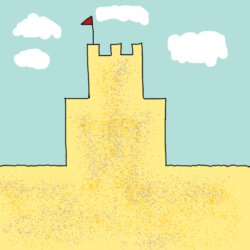 Sand Castle drawing by krissywissy