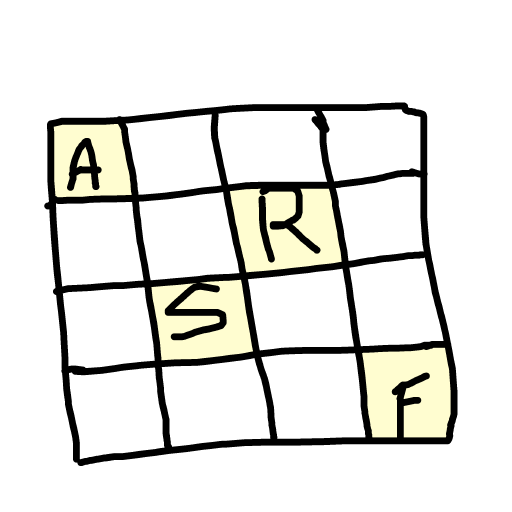 Scrabble drawing by bia