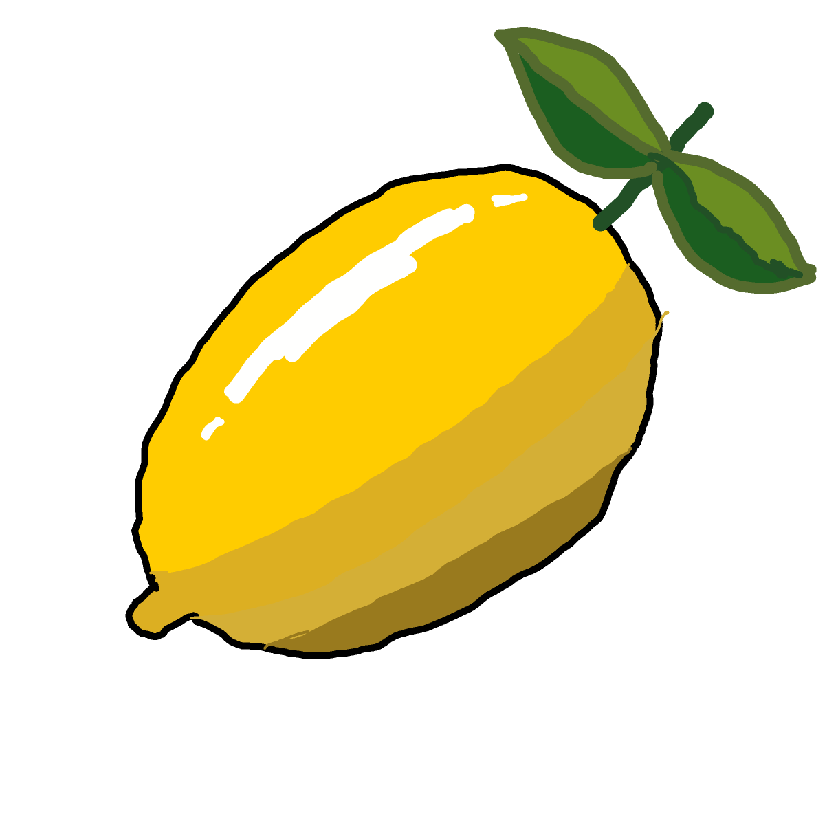 Lemon drawing by Nuss