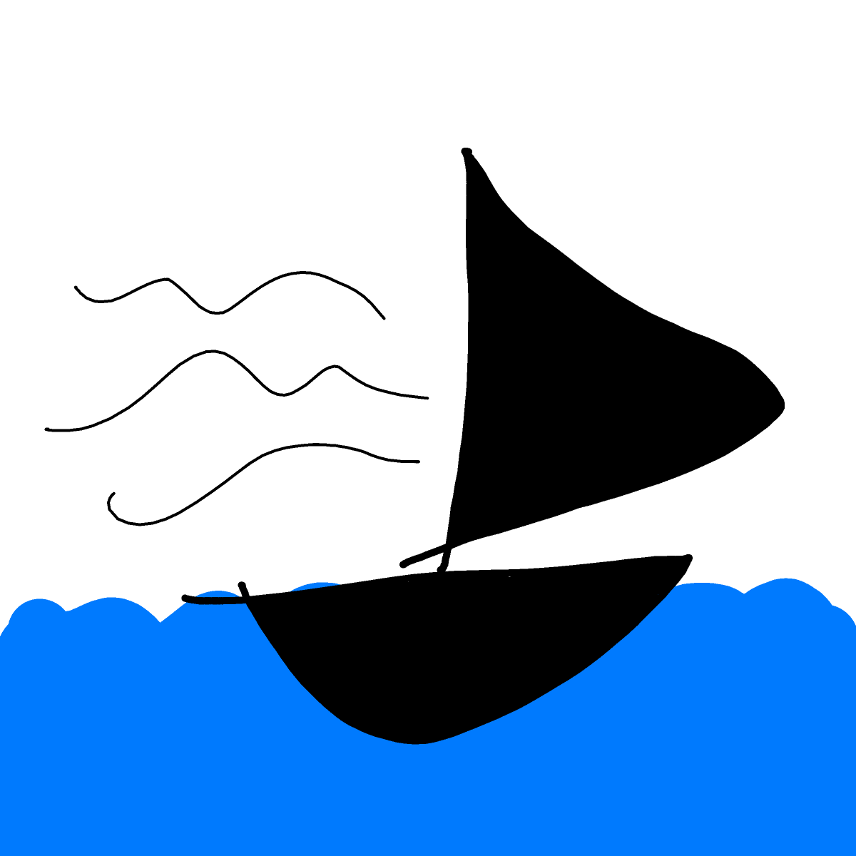 Sailboat drawing by true-core-wizard