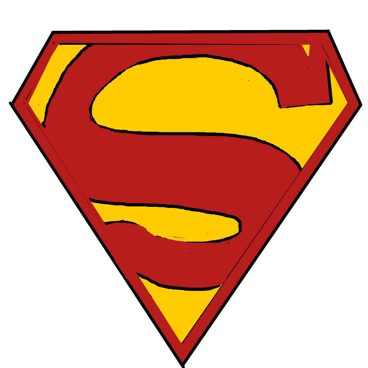 Superman drawing by manders