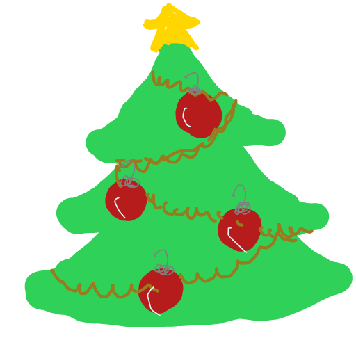 XMas Tree drawing by grape-mild-agent