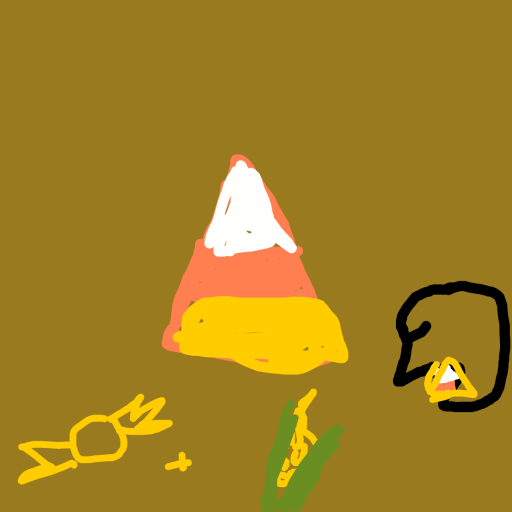 Candy Corn drawing by clay-mega-force
