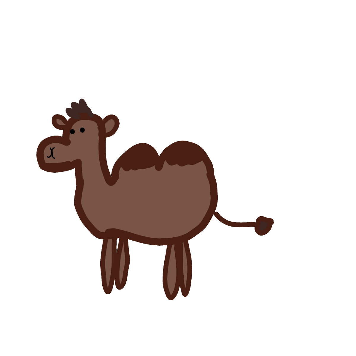 Camel drawing by 1singular_sensation