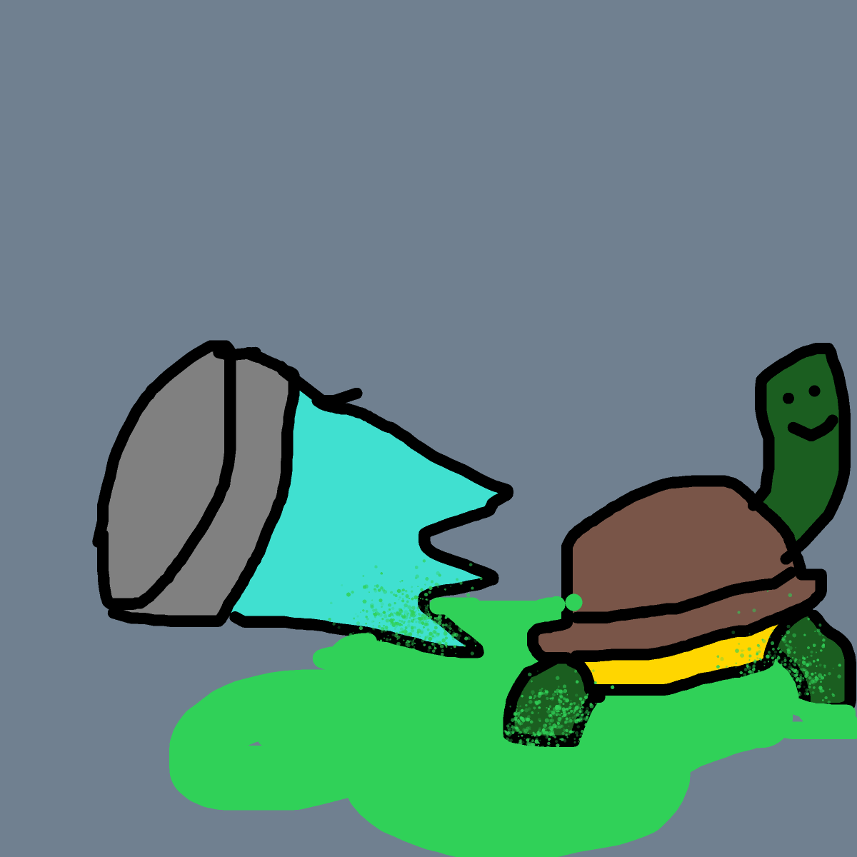 Ooze drawing by knoxy