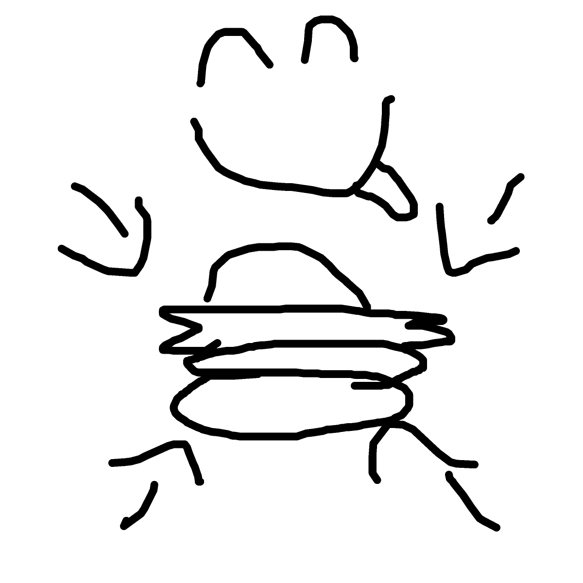Burger drawing by eleanor