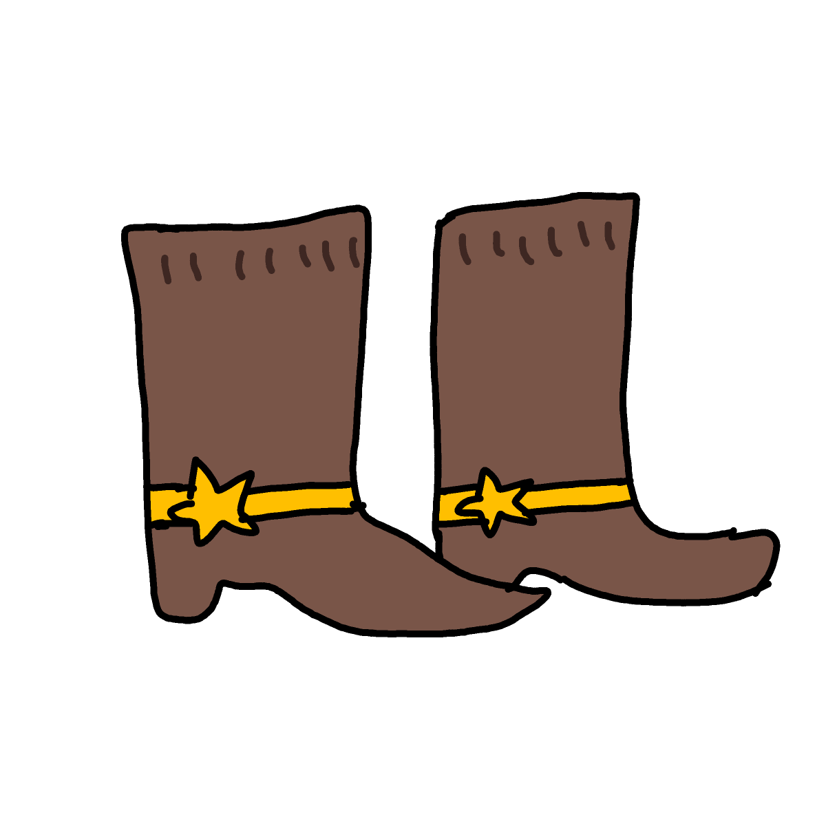 Cowboy Boots drawing by conn0rr