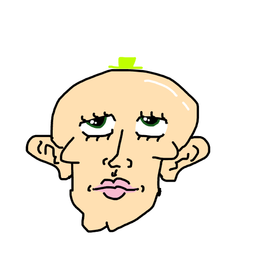 Green Hat drawing by mikl pickle