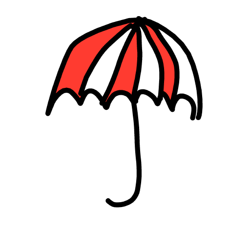 Umbrella drawing by Marcos