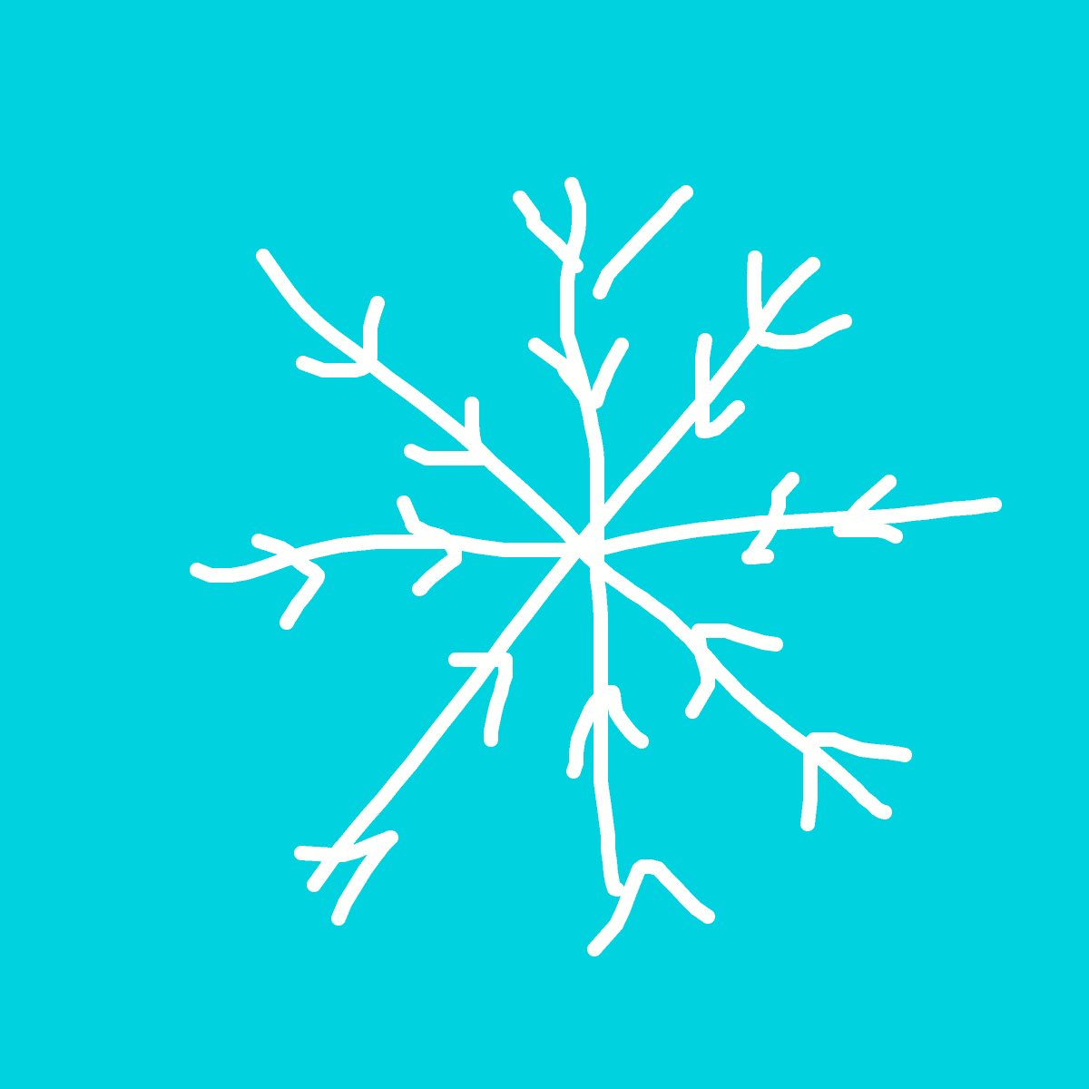 Snowflake drawing by bia