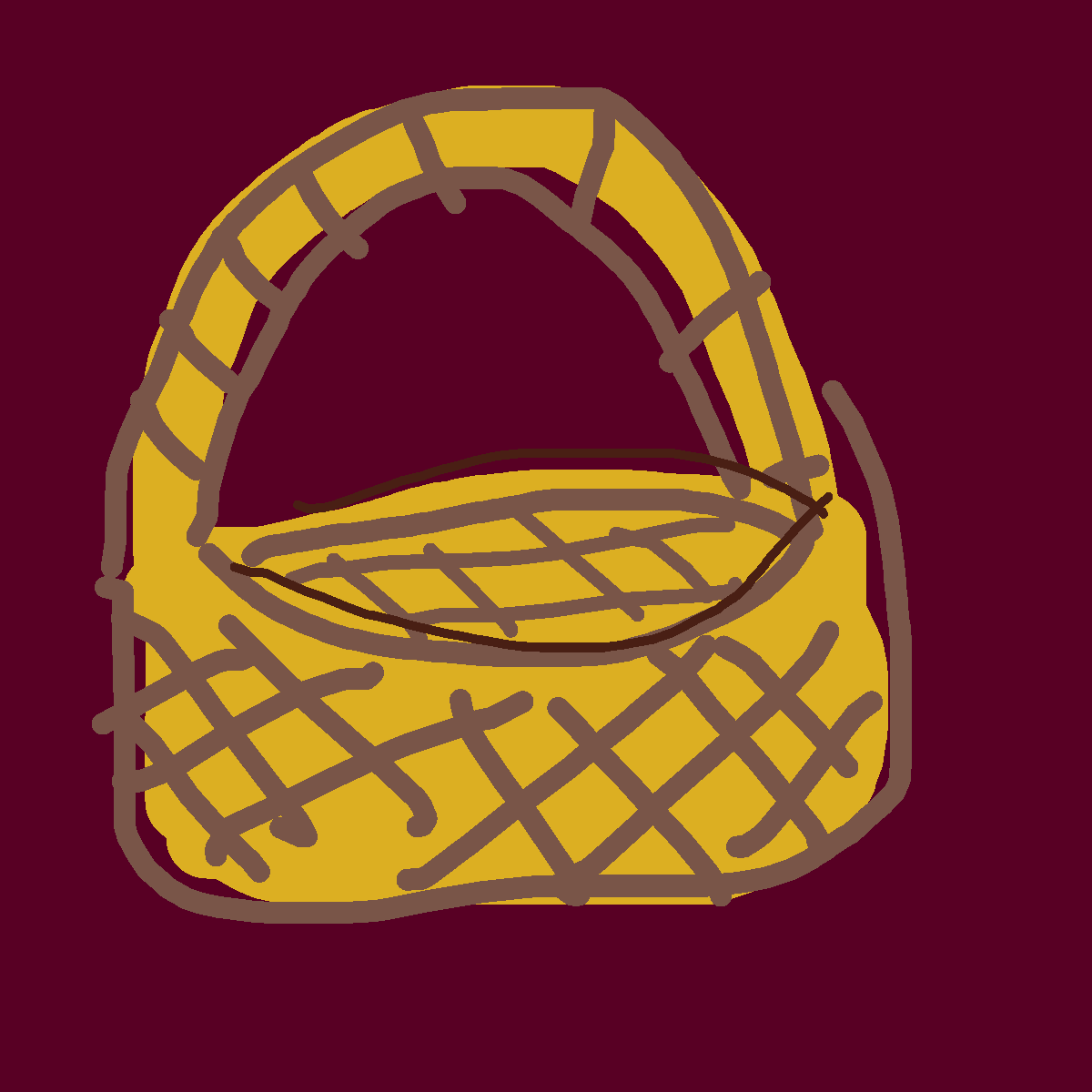Basket drawing by krissywissy