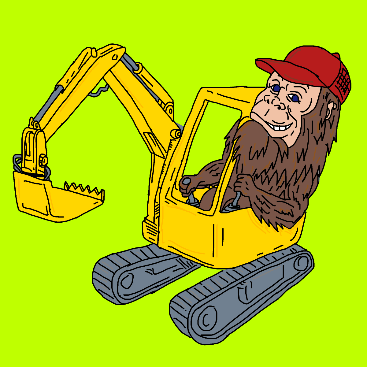 Digger drawing by spleenonlean