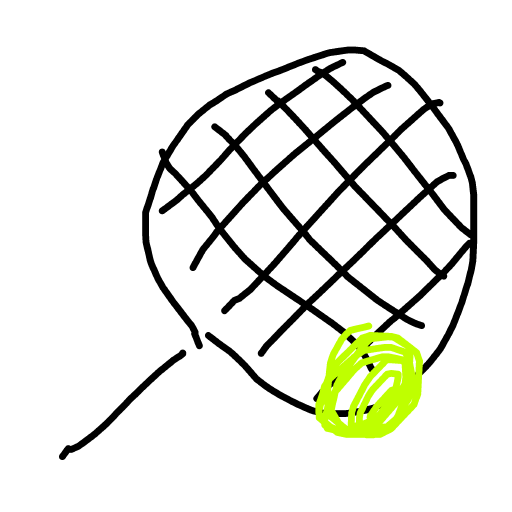 Racket drawing by bia