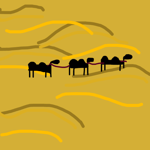 Desert drawing by edge-coal-earth